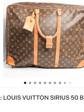 Louis Vuitton Monogram Sirius 50 Boston Bag in Brown and Tan